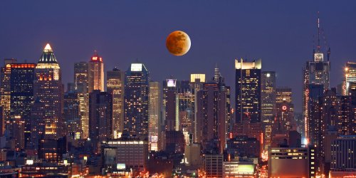 Die letzte Mondfinsternis bis 2025 in New York City