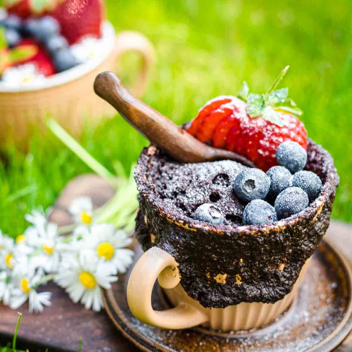 Chocolate Keto Mug Cake Moist and Delicious