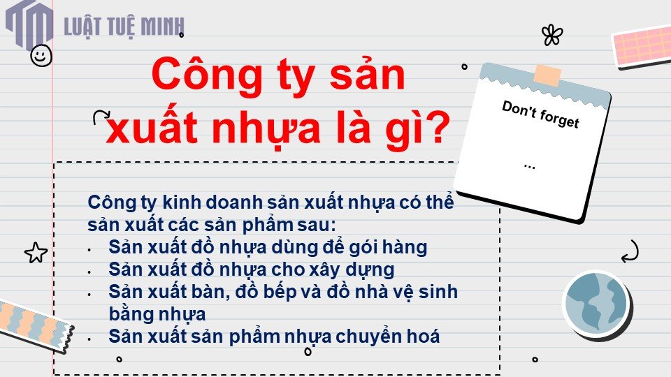Để thiết lập một doanh nghiệp sản xuất nhựa thành  - cover
