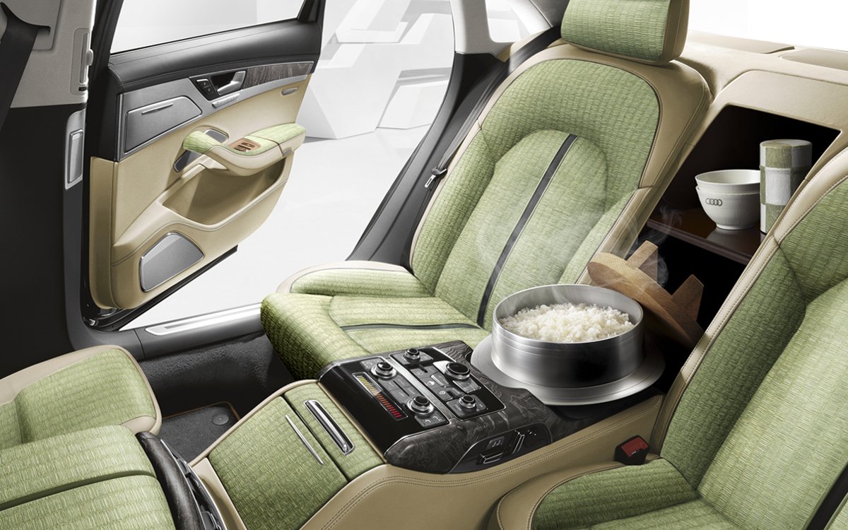 Audi’s Japan exclusive A8 5.5 offers a rice cooker within - Luxurylaunches