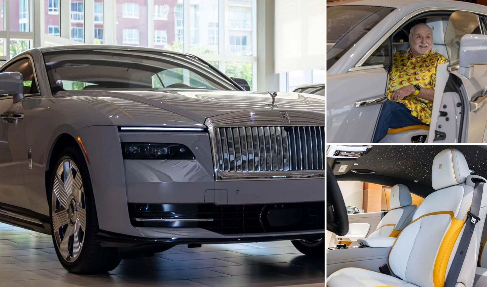 Millionaire mattress king from Florida who already owns around 15 Rolls-Royces bought two Spectres just so that he could be the first in the US to have the $420,000 Rolls-Royce EV. - Luxurylaunches