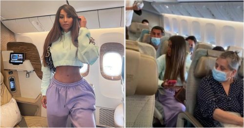 Busted and how – This Dubai based Instagram model posted a selfie ‘pretending to fly Emirates business class but was caught red-handed when a follower on the same flight spotted her sitting in economy