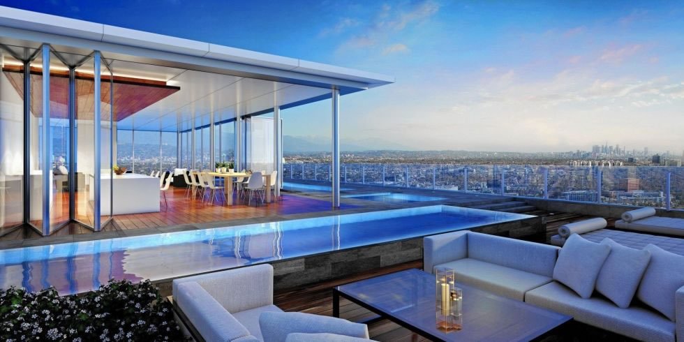With iPhone-controlled elevators, L.A.’s paparazzi-free penthouse is listed for a whopping $50 million - Luxurylaunches