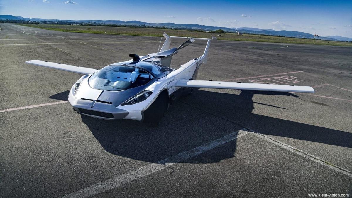 Watch: A Slovakian flying car concept transforms from a regular road car to a fully-functioning aircraft in less than 3-minutes