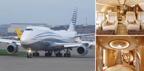Take a look inside the ultra-luxurious $400 million Boeing 747 private jet gifted by the kind-hearted Qatari royal family to the United States. Originally designed to carry 400 passengers, the jet now has five lounges connected by a staircase, 40 televisions, and a master bedroom