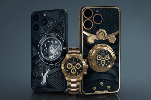 Built with a Rolex Daytona in it this customised iPhone 14 costs $134,250 and it is an absolute eye-sore.