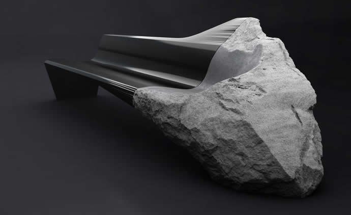 Peugeot designs a $186,000 Sofa made out of 11,000 year old volcanic lava and carbon fiber - Luxurylaunches