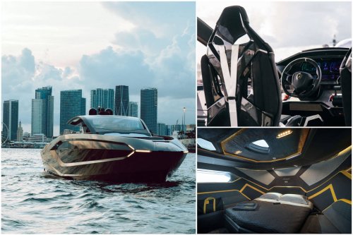 An anonymous enthusiast has just purchased North America’s first limited-production Tecnomar for Lamborghini 63 yacht that is powered by two V12 engines and costs almost $4 million