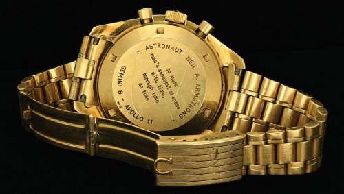 A mystery millionaire paid a record $2.2 million for Neil Armstrong’s gold Omega Moonwatch, which had not even been worn on the Moon.