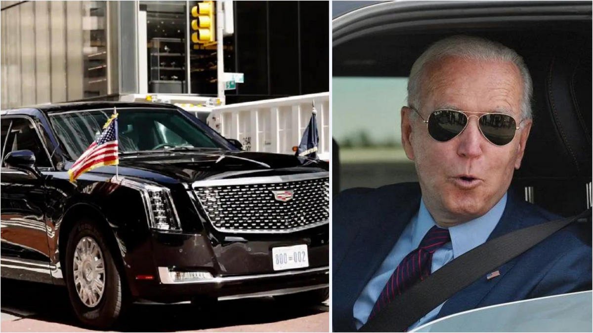 The ‘Green Beast’ – President Biden wants to replace the gas guzzling $1.5 million presidential limo that was built specially for Donald Trump with an electric one