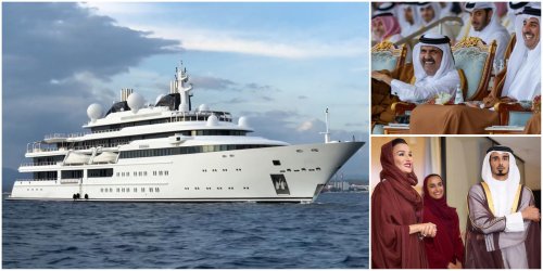 Longer than a FIFA soccer field, the Qatari royal family’s yacht is so big that it can be mistaken for a cruise ship – The $400 million vessel is built for utmost comfort and privacy, its unique stabilization system offers a smooth journey even in rough seas.