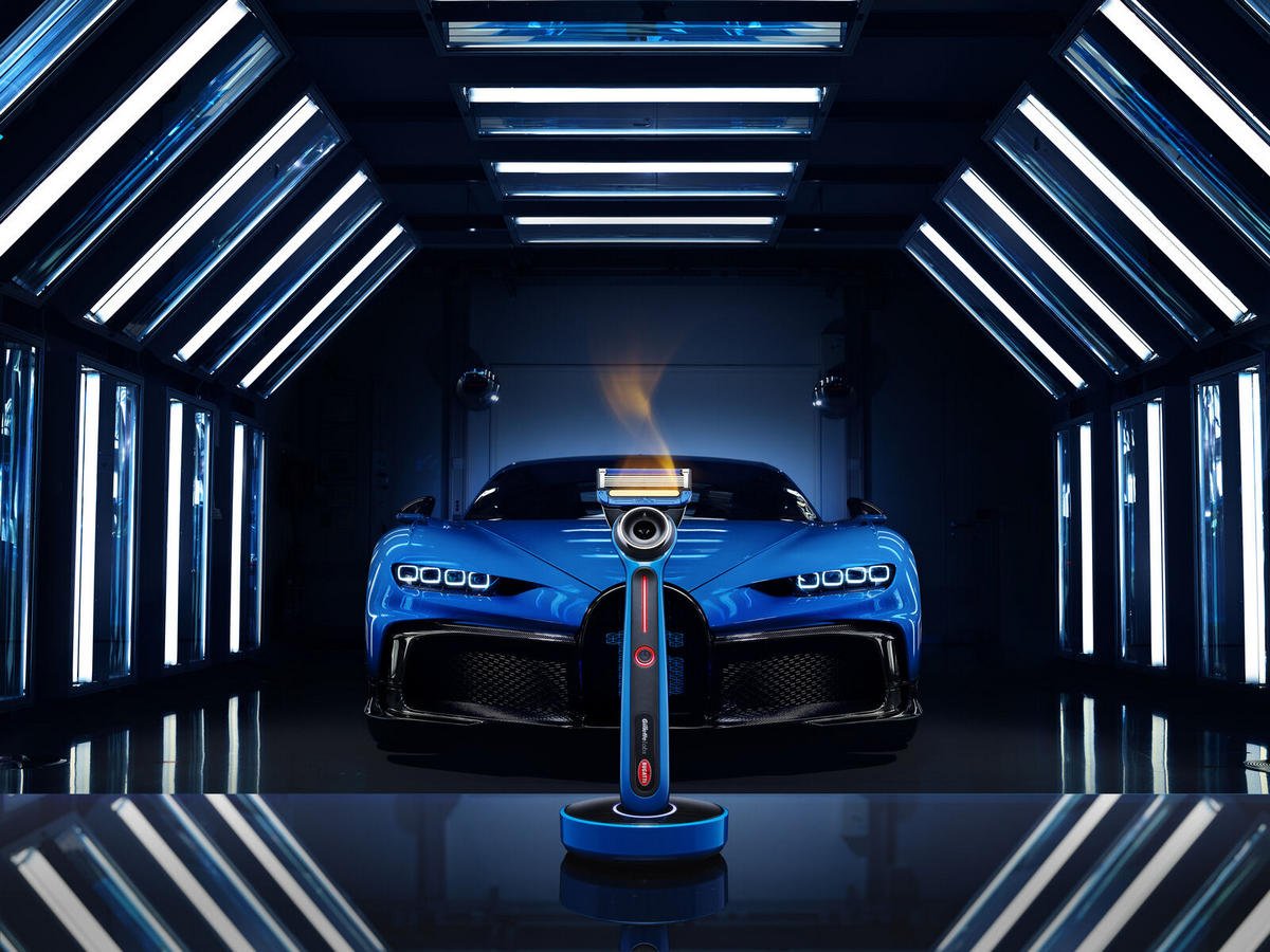 Bugatti goes way mainstream – The maker of $3 million hypercars has partnered with Gillette for a heated razor.