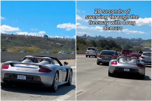 YouTuber Doug DeMuro was furious after being dangerously chased on a California freeway while driving his $2 million Porsche Carrera GT