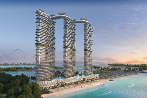 Fancy even by Dubai standards – Cavalli residences to design three 42-story waterfront towers where children will attend virtual reality school in which their lessons will be laser projected on an enormous water fountain.