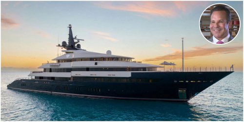 Canadian steel billionaire Barry Zekelman has rightfully named his $150 million superyacht ‘Man of Steel.’ The 282-foot-long vessel, purchased from Steven Spielberg, features a dance floor, two swimming pools, as well as indoor and outdoor cinemas.