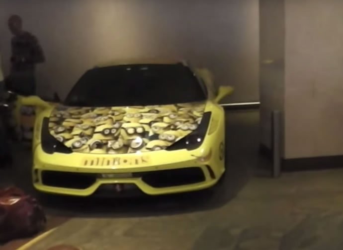 Ferrari 458 Speciale gets wrapped with Minions - Luxurylaunches