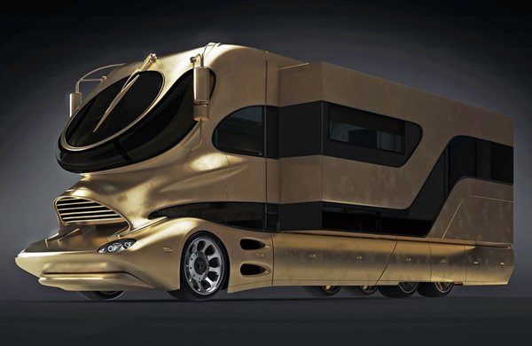 World’s most expensive motorhome clad in gold is up for $3.1 million in Dubai - Luxurylaunches