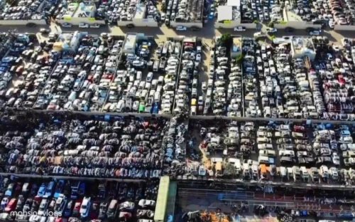 Bentleys Ferraris and Rolls Royces – Take a look at Dubai’s car graveyard where thousands of luxury cars are just rotting away