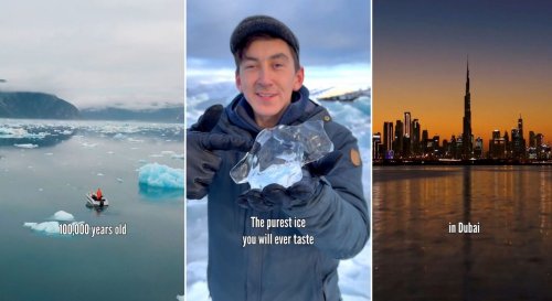 In what looks like Greta Thunberg’s worst nightmare, this startup is taking 100,000-year-old ice from Arctic glaciers. The ice, which is much clearer and melts slowly, is shipped in refrigerated containers 9,000 miles away to be used in fancy cocktail bars in Dubai.