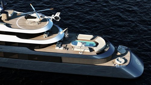 As minimalistic as an Apple store, this 240-feet superyacht concept oozes elegance and romance