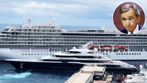 Louis Vuitton boss Bernard Arnault’s $150 million, 333-foot superyacht dwarfs over every other billionaire’s superyachts for now at the 2025 Monaco Grand Prix