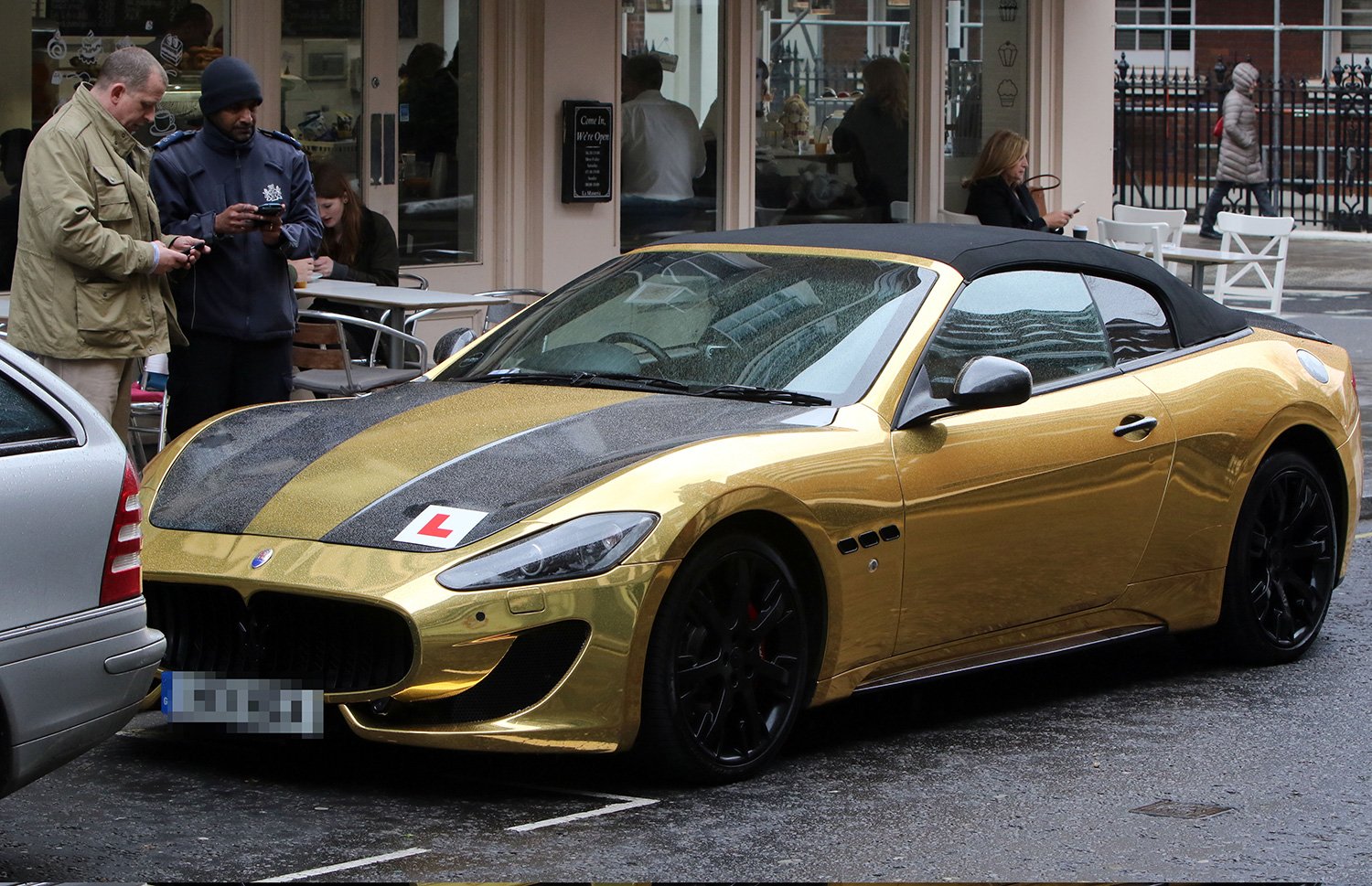Arab drives £90k gold Maserati around London with L plates, awarded first ticket already - Luxurylaunches