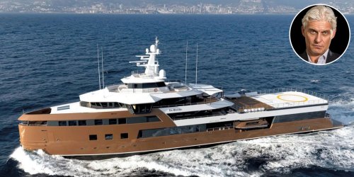 After getting off the sanctions list, Russian billionaire Oleg Tinkov got his $100 million expedition superyacht out of the dark after a year and started transmitting its location data. The 252-foot-long vessel features a submarine, a Turkish spa, and even a hospital.