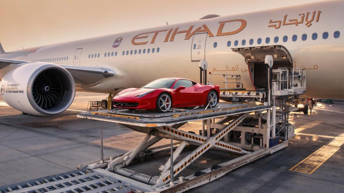 Etihad’s new service will make it easier for Arab millionaire boy racers to bring their supercars to Europe for the Summer