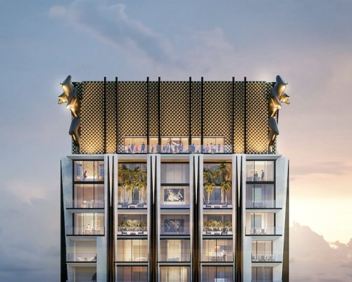 Dolce & Gabbana’s first-ever real estate project is a 1,049-foot-long skyscraper in Miami with an elaborate gold crown.