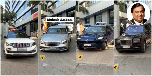 Mukesh Ambani, Asia’s richest man, brought home his newborn granddaughter from the hospital in a massive convoy of 30 luxury cars worth upwards of $6.5 million. His $1.2 million bulletproof Mercedes-Benz was guarded by commandos in $300,000 Range Rovers.