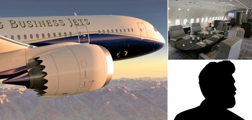 Originally designed to carry 280 passengers, a mystery billionaire who is also a health freak has converted a Boeing 787 into his flying mansion and even built a gym in it. His $350 million private jet has a spacious lounge with Italian marble, an office, and luxurious private rooms.