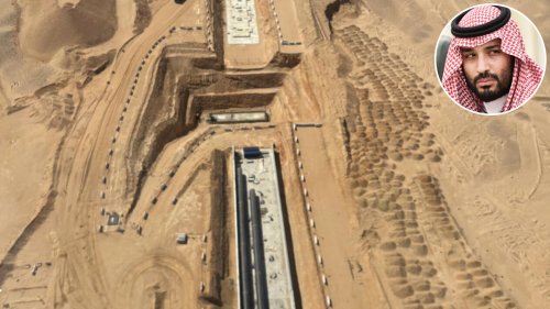 In spite of ballooning costs and falling oil prices, new images show that Saudi Crown Prince MBS remains undeterred, with construction on his dream project, Neom City, moving at rocket speed