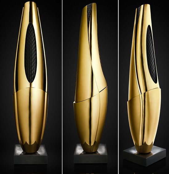 Solid Gold Organic Harmony Speaker adds music to the sculpture for $6.8 million - Luxurylaunches