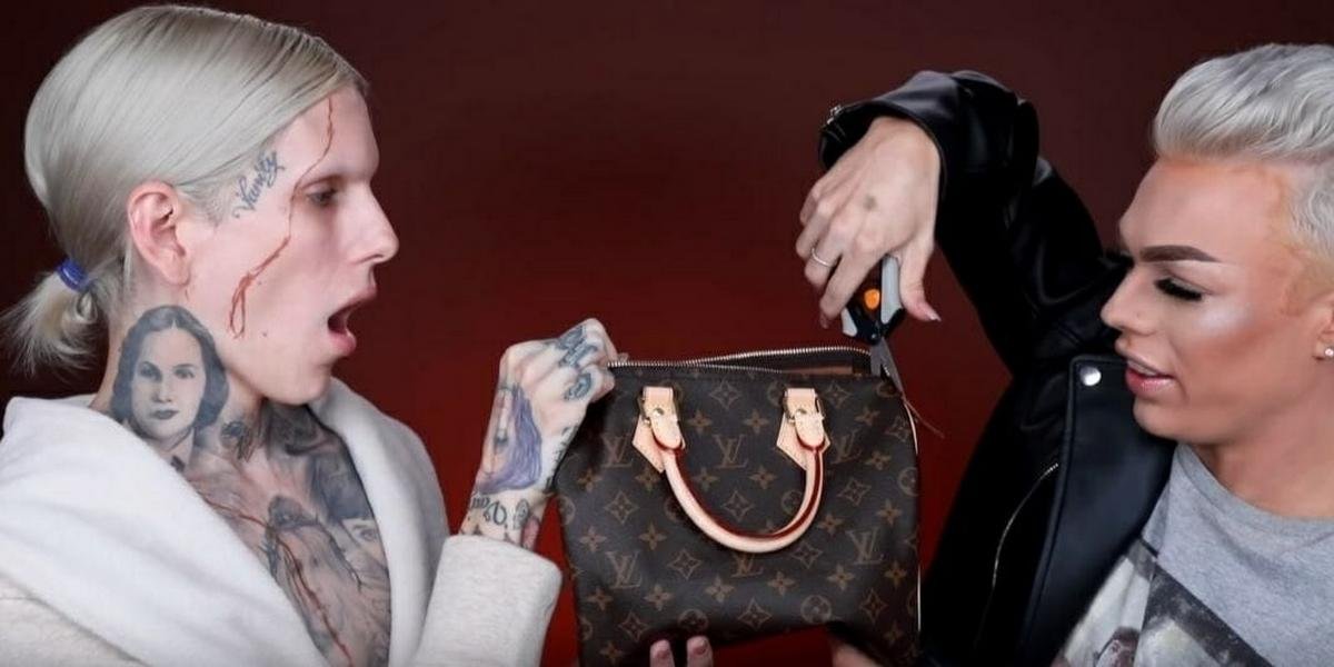 Youtuber destroys a $1,000 Louis Vuitton handbag for DIY Halloween costume