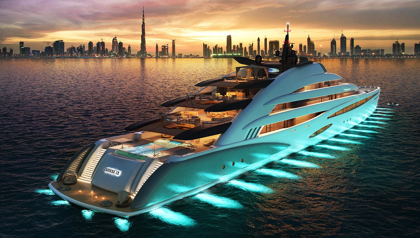 Oceanco’s 120 meter yacht concept Amara, is a floating luxury resort! - Luxurylaunches