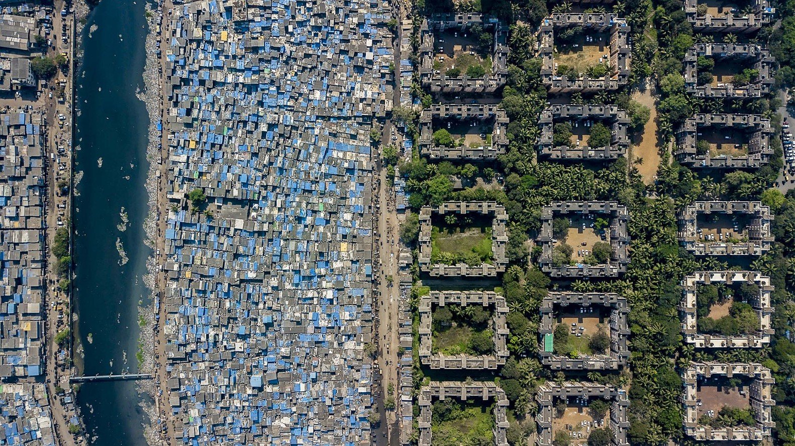The 99% and the 1% – Drone photography of income inequality across the world