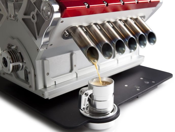 Rev up your mornings with a $15,000 racecar-inspired coffee machine - Luxurylaunches