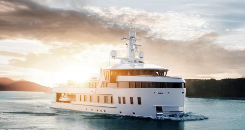 A secretive Kansas billionaire who took delivery of two enormous superyachts on the same day has just ordered his third vessel, a $100 million explorer yacht with an ice-class hull, a beach house-style interior, and enough supplies to disappear for 30 days at sea.