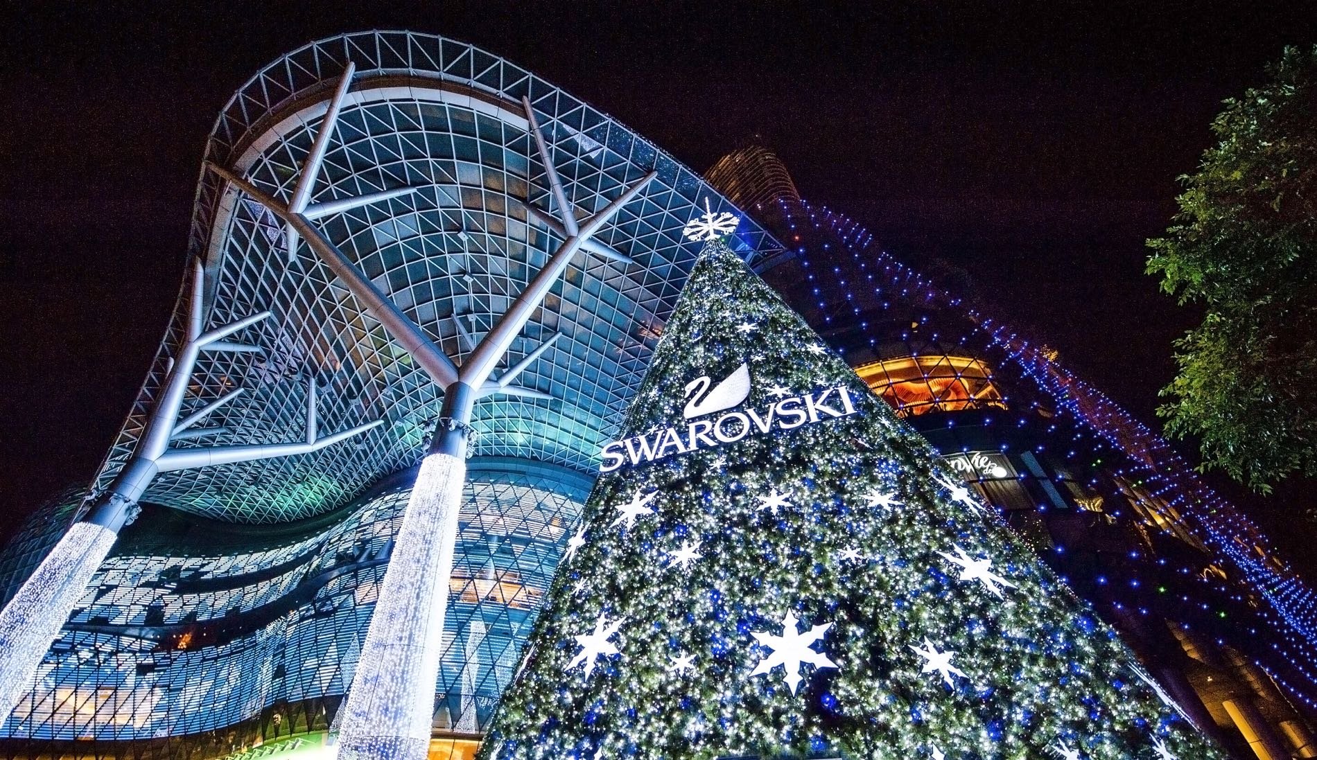 Gorgeous -Swarovski unveils its first outdoor Christmas Tree with 28,000 crystals - Luxurylaunches