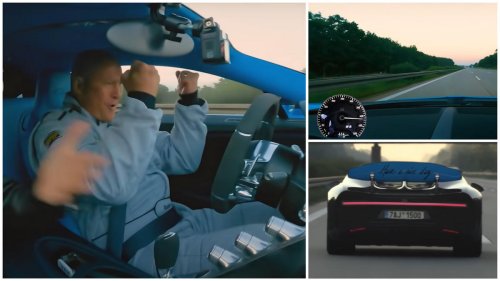German authorities slam Czech billionaire who drove his $3.4million Bugatti Chiron at 257 mph on the speed-limit free autobahn and is also seen taking his hands off the wheel at dangerously high speeds.