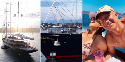 Moored on the French Riviera, Jeff Bezos’s $500-million sailing yacht buzzes with crew polishing teak, fluffing cushions, and readying the vessel for the madly-in-love Amazon founder to spend quality time with his fiancée, Lauren Sánchez