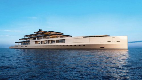A floating zen resort – This stunning 424-feet superyacht concept features a picturesque infinity pool as well as a sea pool that lets you dip in the ocean.