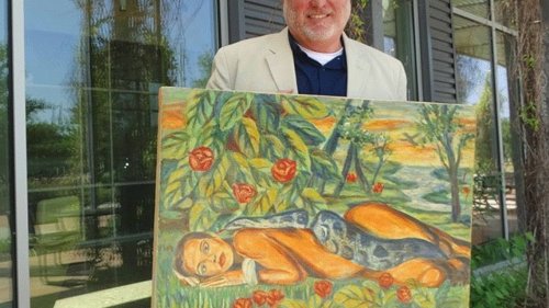 Original painting by Macon artist discovered at thrift store, donated to Tubman Museum