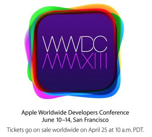 Apple Announces WWDC 2013 Scheduled for June 10-14, Tickets on Sale Tomorrow