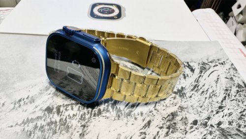 Bespoke Apple Watch Ultra in Anodized Blue Sold by Arizona Jeweler