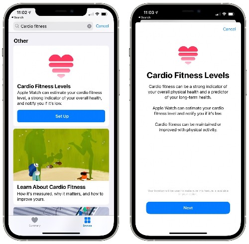 How to Set Up Cardio Fitness Levels in watchOS 7.2 and iOS 14.3