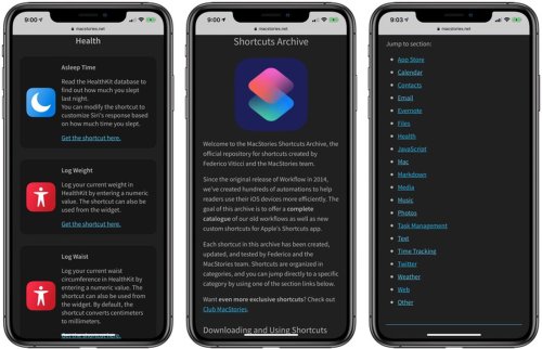 MacStories Shares Useful Collection of 150 Custom iOS Shortcuts