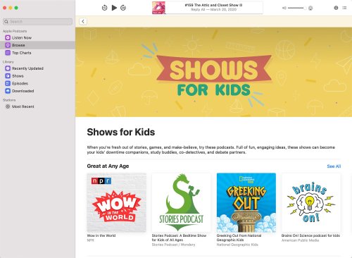 Apple Offering Curated Collections of TV Shows, Podcasts, Books, Movies and More Aimed at Families