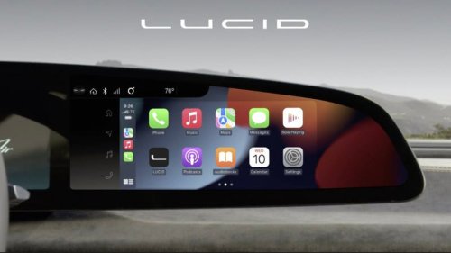 Lucid Air Electric Vehicles Now Feature Wireless CarPlay Integration