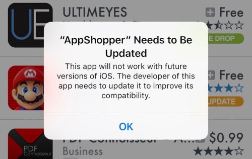 iOS 10.3 Beta Says 32-Bit Legacy Apps Will Not Work With Future Versions of iOS